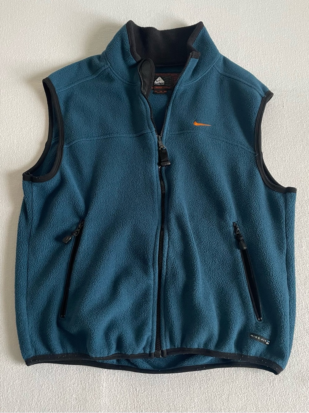 Vintage Nike ACG Mens Thermal Layer 2  Thermal Fit Fleece Full Zip Vest XL USA